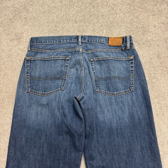 Lucky Brand 221 Original Straight Leg Denim Jeans Mens 36R Blue Dark Wash Cotton - Picture 5 of 16
